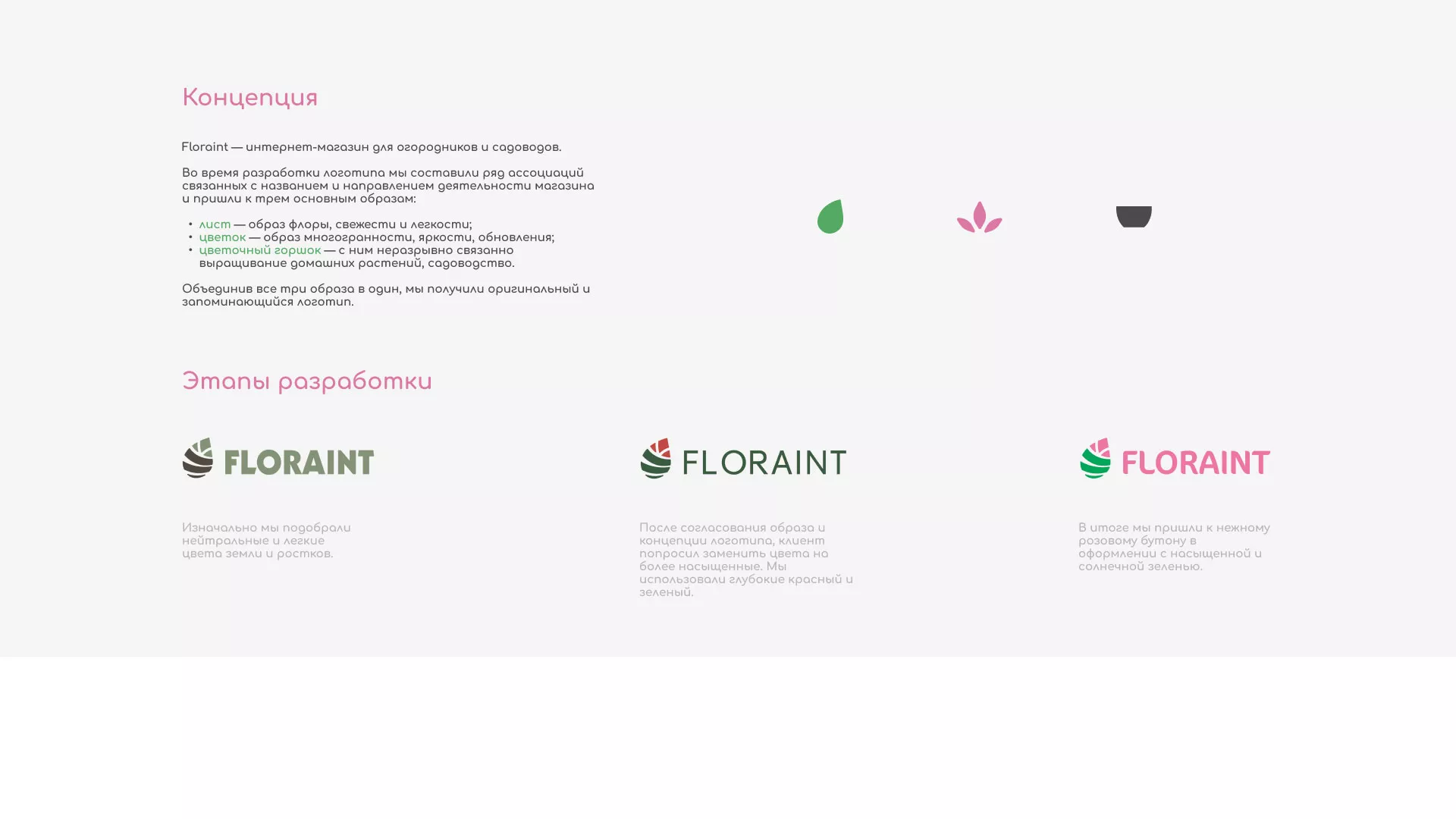 Создание логотипа и интернет-магазина «FLORAINT» в Жукове