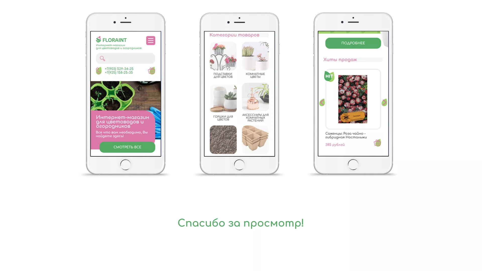 Создание логотипа и интернет-магазина «FLORAINT» в Жукове