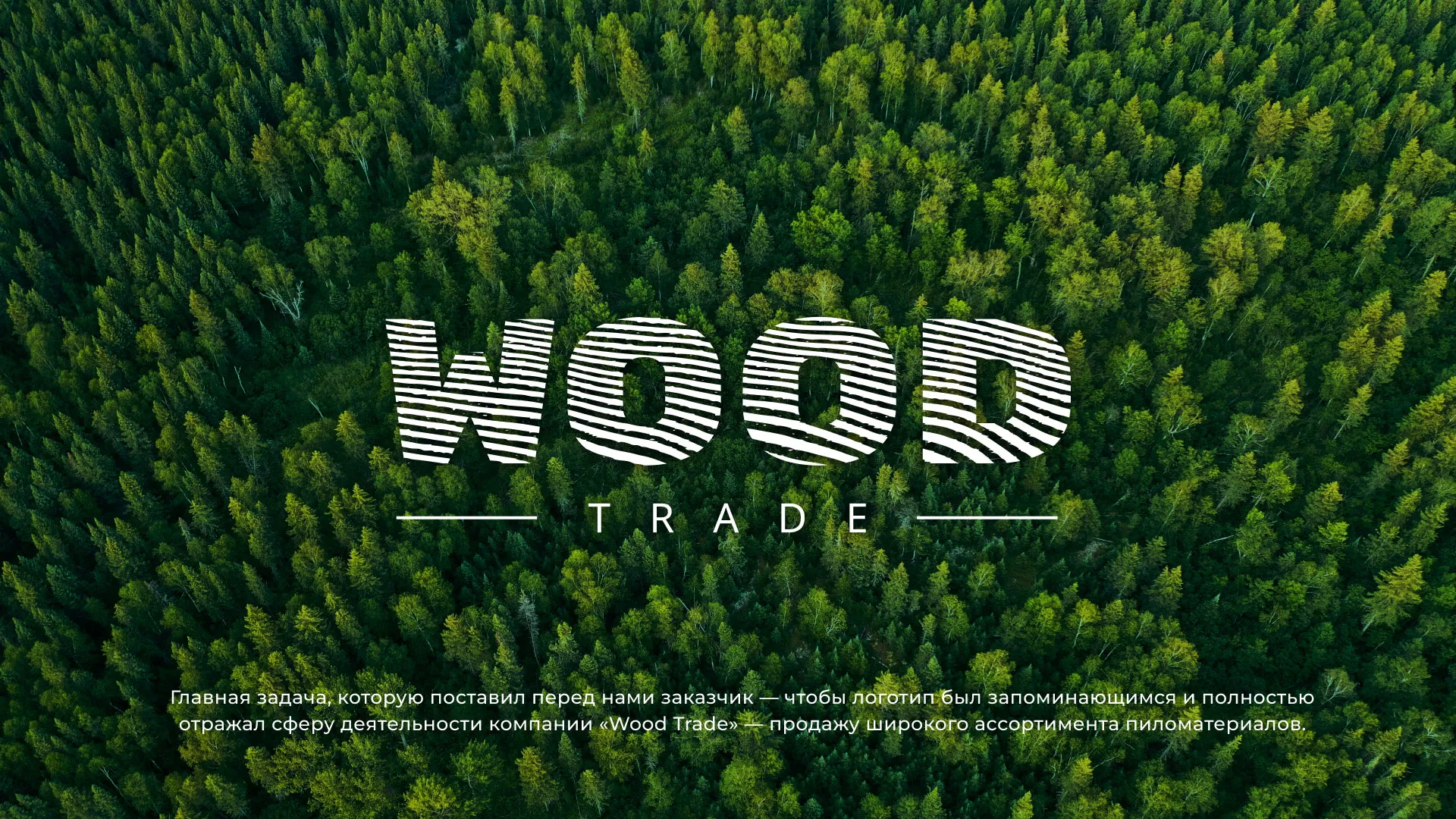 Разработка логотипа для компании «Wood Trade» в Жукове