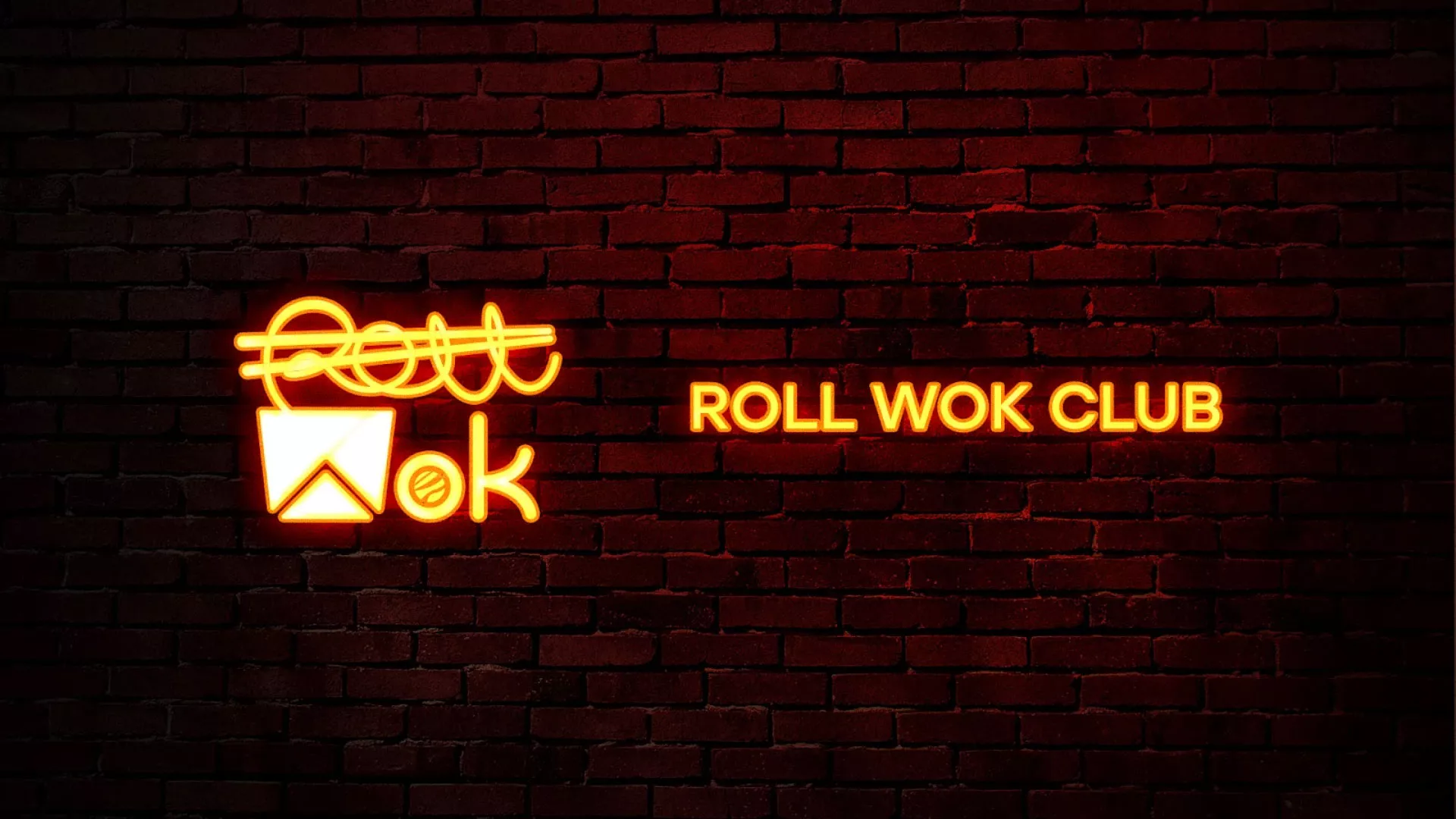 Разработка интерьерной вывески суши-бара «Roll Wok Club» в Жукове