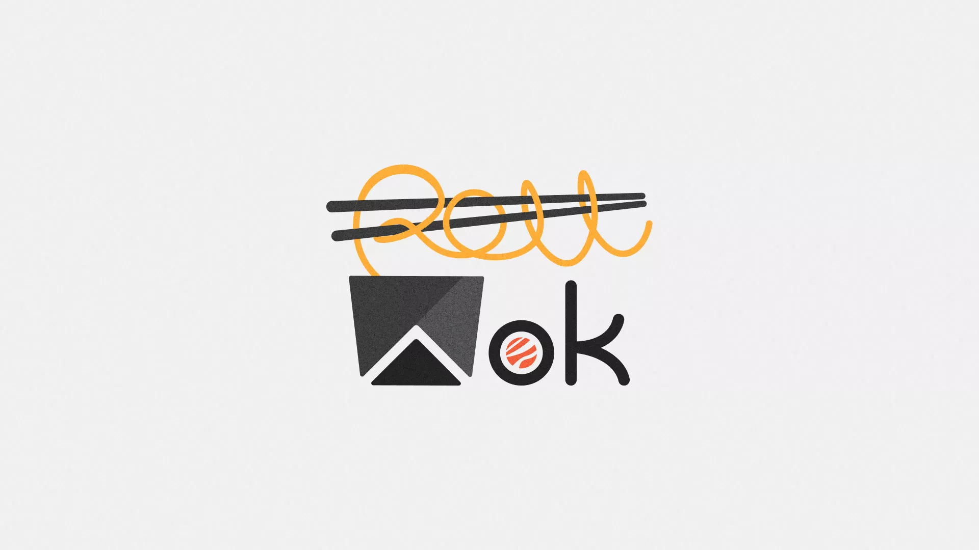 Разработка логотипа в Жукове для суши-бара «Roll Wok Club» Разработка логотипа в Жукове для суши-бара «Roll Wok Club»
